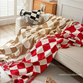 Checkered Couch Cover