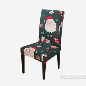 Green Christmas Chair Covers