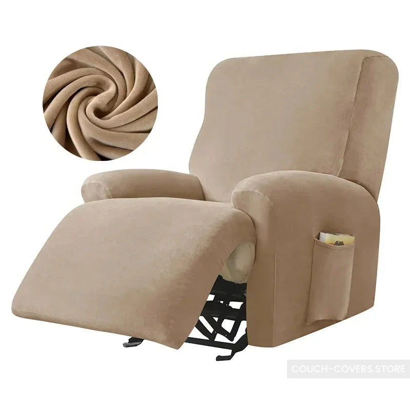 Oversized Recliner Cover Brown / 3 seats