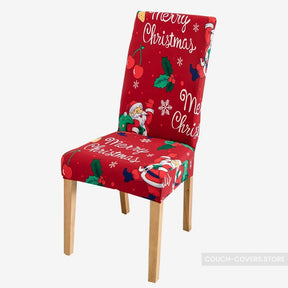 Red Christmas Chair Covers