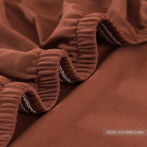 Brown loveseat cover