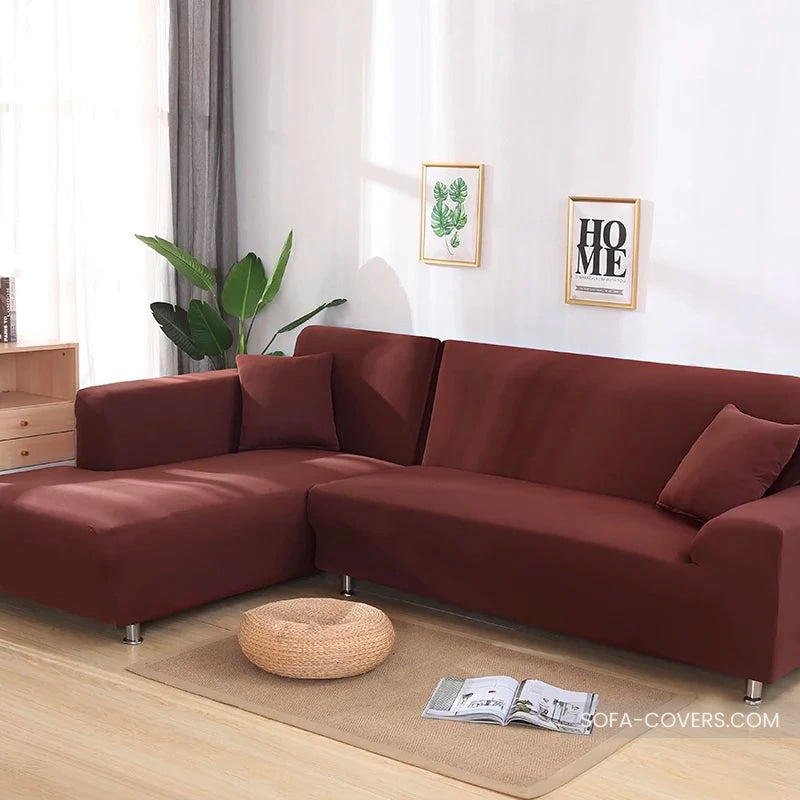 Brown loveseat cover