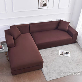 Brown sofa cover