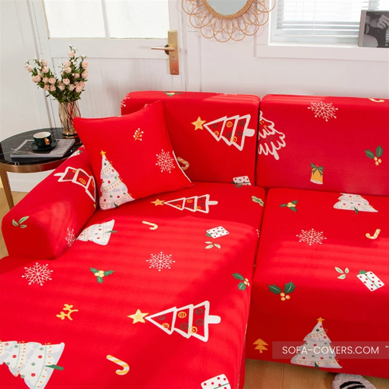 Christmas couch cover