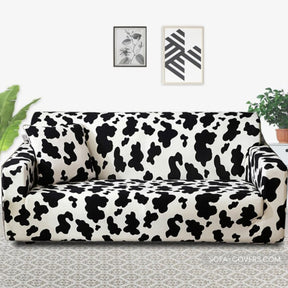 Cow print couch cover