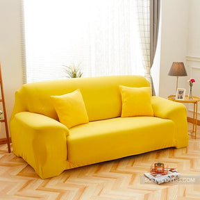 Yellow loveseat cover